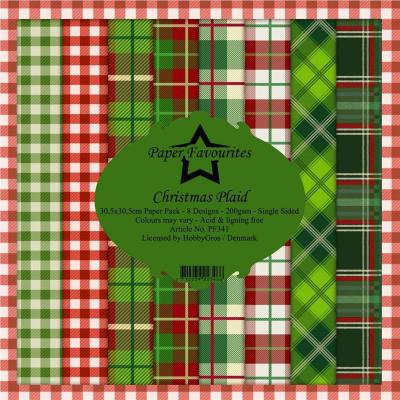 Dixi Craft Paper Pack Designpapier - Christmas Plaid